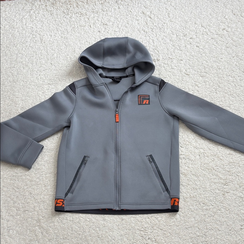 !  Boys Russell Athletic Gray Jacket